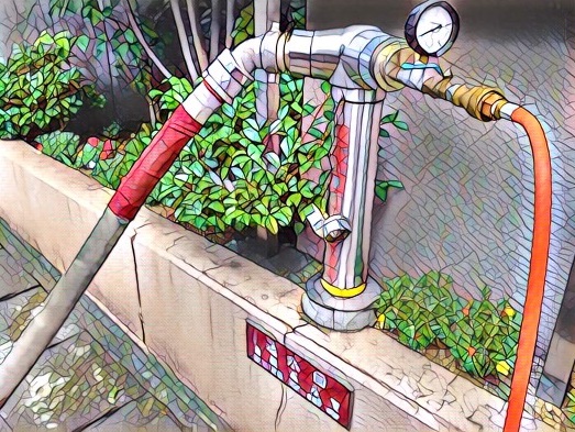 連結送水管耐圧検査のイメージ画像